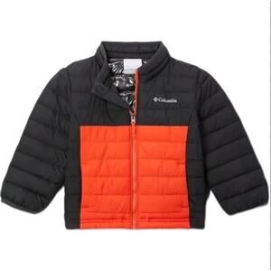 Columbia Powder Lite Jacket Omni-Heat Gray Orange Winter Coat Boys Toddler 2T